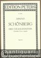 Drei Volksliedsätze für gemischten Chor a cappella (= Edition Peters, Nr. 4863). Singpartitur.