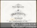 8e Concerto pour Violon avec accompagnement de Piano ou d'Orchestre par Ch. de Beriot, Op. 99 [nur die Violinstimme].