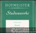 Konzert für Kontrabaß und Orchester (E-Dur) (= Hofmeister Studienwerke, 7206). Ausgabe für Kontrabaß und Klavier.