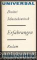 Erfahrungen. Aufsätze, Erinnerungen, Reden, Diskussionsbeiträge, Interviews, Briefe (= Reclams Universal-Bibliothek 947).