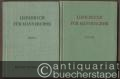 Liederbuch für Männerchor. Tenor 1/2, Bass 1/2 [Vier Stimmbücher (so vollständig)].