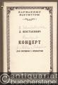 Koncert dlja skripki s orkestrom, Op. 99 [Konzert für Violine und Orchester, Op. 77]. Karmannye Partitury [Taschenpartitur].