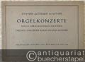 Orgelkonzerte nach verschiedenen Meistern / Organ Concertos  based on Old Masters (= Bärenreiter-Ausgabe 1920).