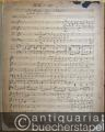 Sammlerstücke/Raritäten » Manuskripte - Musik zu Goethes Faust II. Teil - V. Akt. Klavierauszug. Nicht verlegt. Autograph.