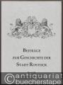 Beiträge zur Geschichte der Stadt Rostock, Band 24.