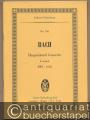 Harpsichord Concerto F minor BWV 1056 (= Edition Eulenburg, No. 745).