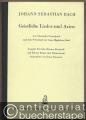 Geistliche Lieder und Arien. Aus Schemellis Gesangbuch [1736] und dem Notenbuch der Anna Magdalena Bach (= Edition Breitkopf, Nr. 2817). Ausgabe für hohe Stimme.
