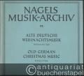 Alte deutsche Weihnachtsmusik für Klavier oder Orgel von / Old German Christmas Music for Piano or Organ by Scheidt, Pachelbel, Zachow, Lübeck, Murschhauser, Muffat, Rathgeber (= Nagels Musik-Archiv, Nr. 95).
