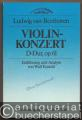 Violin-Konzert D-Dur, op. 61. Werkmonographie mit Partitur. Einführung und Analyse von Wulf Konold. Taschenpartitur mit Erläuterung.