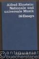 Nationale und universale Musik. Neue Essays.