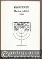Kontexte. Musica iudaica 1994. Bericht über die musikwissenschaftliche Konferenz Praha 25.-26.10.1994.