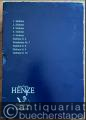 Musik (Bücher/Noten) » Noten/Partituren - Hans Werner Henze. Sämtliche Sinfonien (= Musik unserer Zeit / ED 9999). Studienpartituren.
