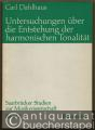 Untersuchungen über die Entstehung der harmonischen Tonalität (= Saarbrücker Studien zur Musikwissenschaft, Band 2).