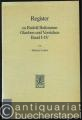 Register zu Rudolf Bultmanns Glauben und Verstehen Band I-IV.