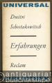 Erfahrungen. Aufsätze, Erinnerungen, Reden, Diskussionsbeiträge, Interviews, Briefe (= Reclams Universal-Bibliothek 947).