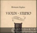 Violin-Studio. Etüden-Auswahl für Geige (= Universal-Edition No. 10540). Violino solo.
