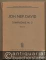 Symphonie Nr. 2, Werk 20 (= Partitur-Bibliothek, Nr. 3335). Inkl. Programmzettel der Uraufführung.
