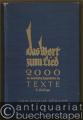 Das Wort zum Lied. 2000 der beliebtesten Konzertlieder im Texte. Eine Textprogramm-Sammlung für Hörer der Funkkonzerte, Konzertbesucher u. Grammophonfreunde.