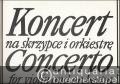 Koncert na skrzypce i orkiestre (1976) / Concerto for violin and orchestra / Konzert für Violine und Orchester (= PWM Edition 8221). Partytura / Score / Partitur.