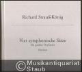 Vier symphonische Sätze für großes Orchester (= Edition Dohr). Partitur.