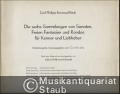 Die sechs Sammlungen von Sonaten, Freien Fantasien und Rondos für Kenner und Liebhaber (1. bis 6. Sammlung vollständig).