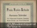 Preis-Violinschule von Hermann Schröder. Für Präparanden-Anstalten, Seminare, Musik-Institute und Privat-Unterricht. Heft V (= Ausgabe Rühle).