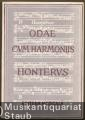 Odae cum Harmoniis 1548 (Honterus). Faksimile-Nachdruck.