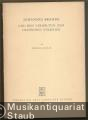 Johannes Brahms und sein Verhältnis zum deutschen Volkslied.