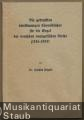 Die gedruckten vierstimmigen Choralbücher für die Orgel der deutschen evangelischen Kirche (1785 - 1933).