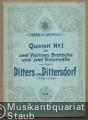 Quintett No. 1 für zwei Violinen, Bratsche und zwei Violoncelle von Karl Ditters von Dittersdorf (= Edition Bisping, Nr. 54).