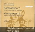 Komposition 7 für zwei Violinen, Viola und Violoncello (1970) (= DVfM 8464a). Partitur / Partitura.