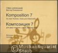 Komposition 7 für zwei Violinen, Viola und Violoncello (1970) (= DVfM 8464b). Stimmen.