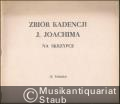 Zbior Kadencji J. Joachima do koncertow skrzypcowych [Sammlung von Kadenzen Joseph Joachims zu Violinkonzerten] (= PWM Edition 5584).