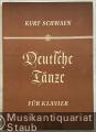 Deutsche Tänze für Klavier.