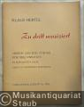 Zu dritt musiziert. Sieben leichte Stücke für drei Violinen (auch in chorischer Besetzung) (= Collection Litolff Nr. 5376). Partitur u. Stimmen.