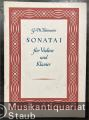 Sonata I [D-Dur] für Violine und Klavier (Continuo).