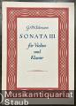 Sonata III [g-Moll] für Violine und Klavier (Continuo).