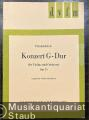 Konzert G-Dur für Violine und Orchester (Op. 1) (= DVfM 32016). Ausgabe für Violine und Klavier.
