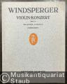 Konzert für Violine und Orchester, Opus 39 (= Edition Schott, No. 1247). Klavier-Auszug.