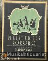 Meister des Rokoko, Heft II / Maitres du temps rococo / Maestri del rococo. Piano solo.