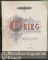 Konzert für Klavier a-Moll, Opus 16 (= Edition Peters, Nr. 2485). Partitur.