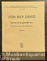 Kume, kum, geselle min. Divertimento nach alten Volksliedern für Orchester, Werk 24 (= Breitkopf & Härtels Partitur-Bibliothek, Nr. 3338).