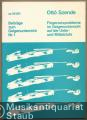 Fingersatzprobleme im Geigenunterricht auf der Unter- und Mittelstufe (= Beiträge zum Geigenunterricht, Nr. 1. UE 26261).