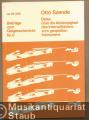 Daten über die Abhängigkeit des Intervallhörens vom gespielten Instrument (= Beiträge zum Geigenunterricht, Nr. 8. UE 26268).