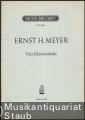 Vier Klavierstücke (= Edition Breitkopf, Nr. 5869). Klavier solo.