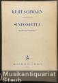 Sinfonietta für kleines Orchester (= PB 224). Partitur.