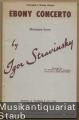 Ebony Concerto. Miniature Score.