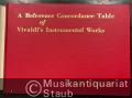 A Reference Concordance Table of Vivaldi's Instrumental Works.