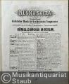 Musica sacra. Sammlung kirchlicher Musik der berühmtesten Componisten mit besonderer Rücksicht auf Ausführung in Kirchen-, Singacademien, Seminaren a capella grossentheils aufgeführt vom Königl. Domchor in Berlin, No. 1. Partitur.