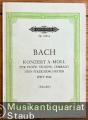 Konzert a-Moll für Flöte, Violine, Cembalo und Streichorchester BWV 1044 (= Edition Peters, Nr. 9383a). Partitur.